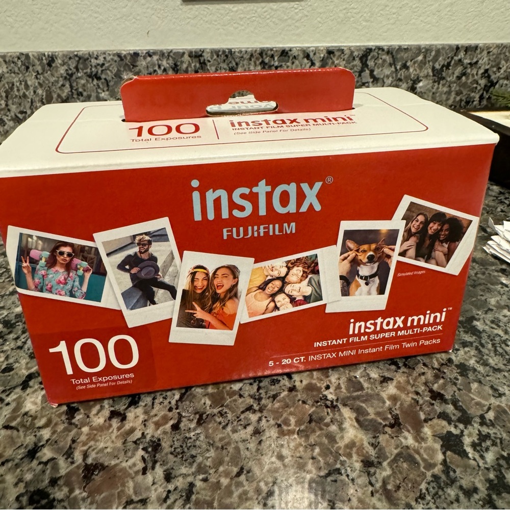 Fujifilm Instax Mini Instant Film- Super Value Pack- 100 Exposures
